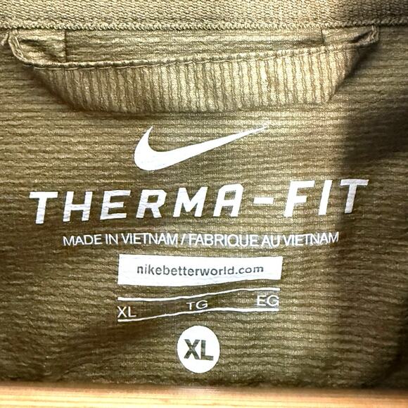 Nike women's Therma-fit green hooded fleece lined jacket size XL - Picture 2 of 5